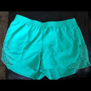 Green shorts